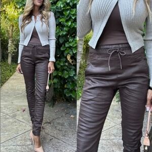 Flog Brown/Black Plaid Joggers Women's 29